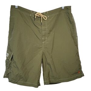 Polo Ralph Lauren Swim Nylon Board Shorts Trunks Olive Green  Mens Size: XXL